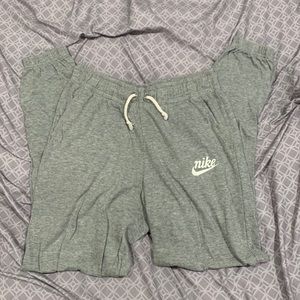 Gray Nike joggers